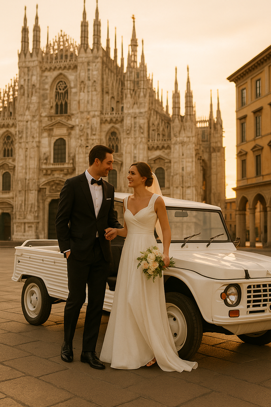 Cruise Back in Time: Vintage Car Rental in Milan for Weddings, Events & More